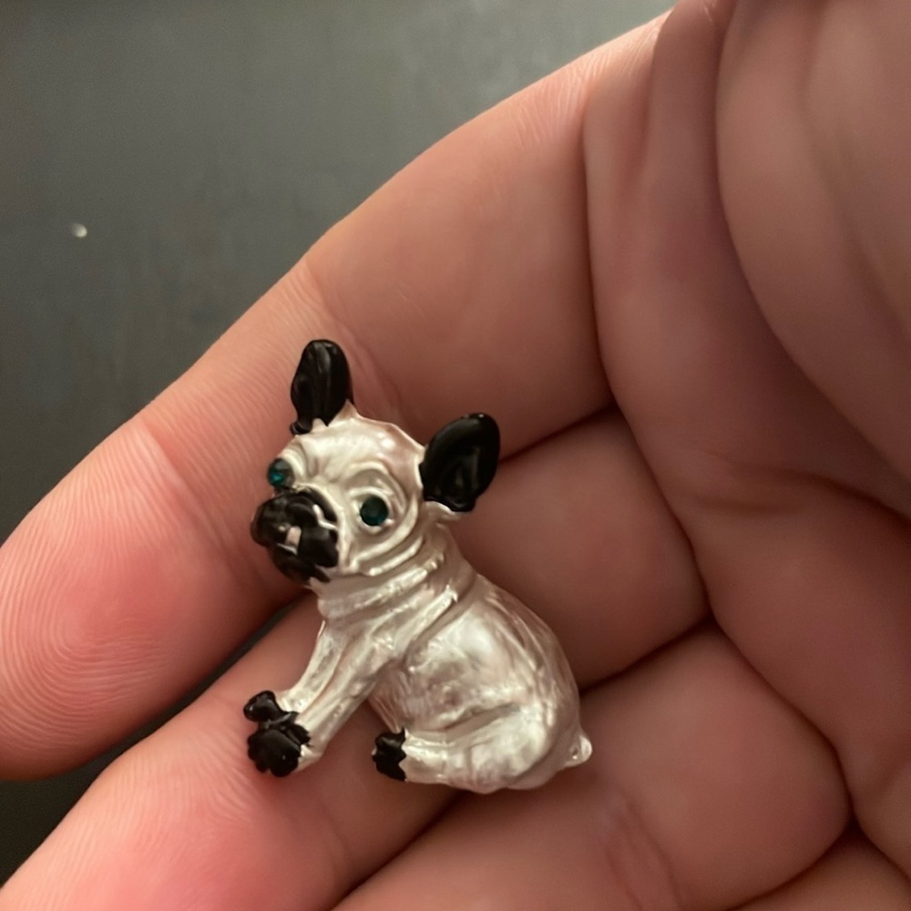 Anthropologie Pug brooch pin 📌